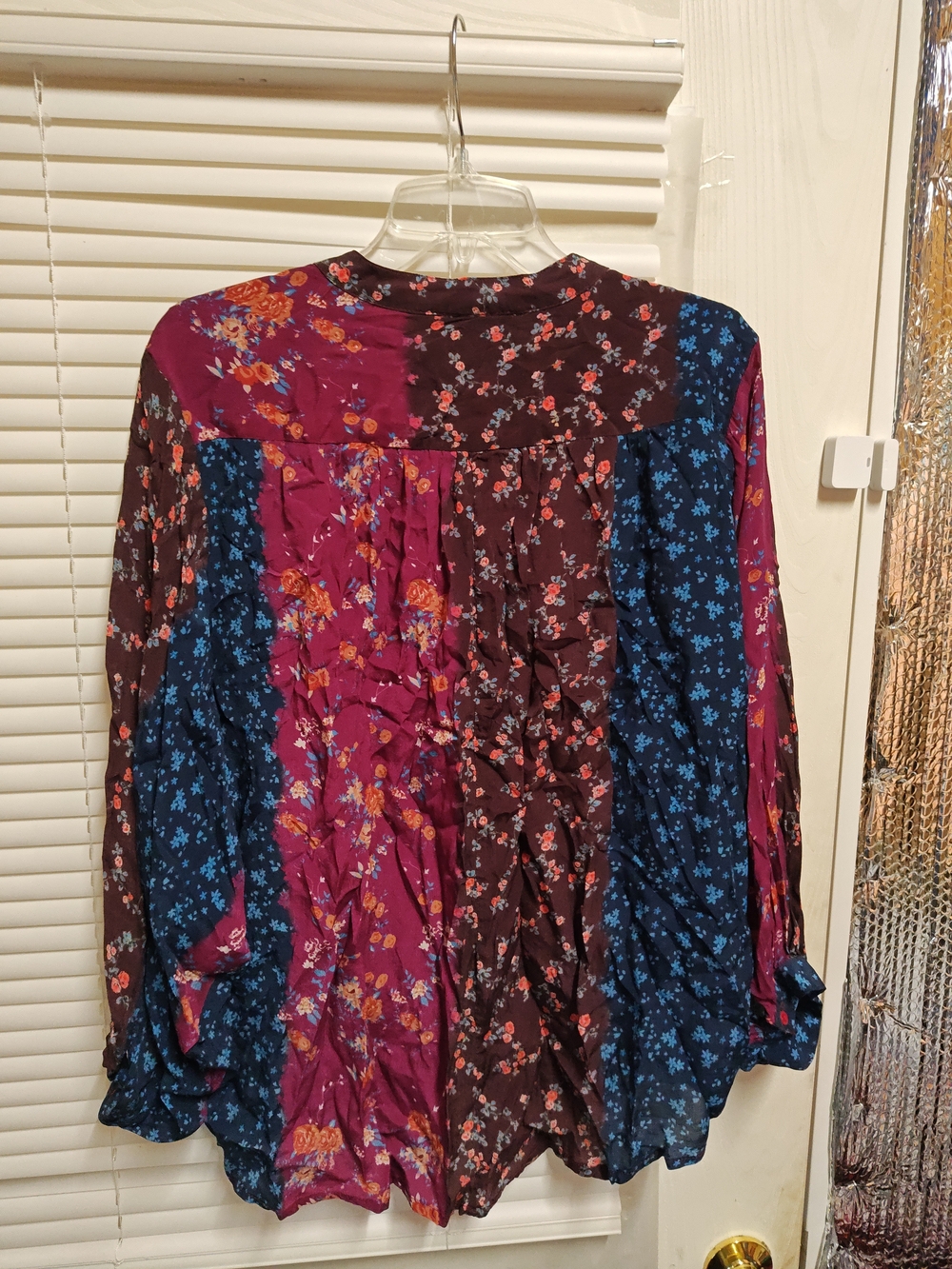 Feathers by Tolani Purple Floral Patchwork Blouse - Picture 3 of 5